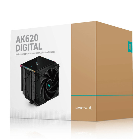 Охладител за процесор DeepCool CPU Cooler AK620 Digital - Dual-Tower - LGA1700/AM5