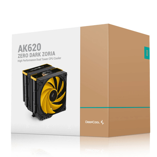 Охладител за процесор DeepCool CPU Cooler AK620 Zero Dark Zoria - Dual-Tower - LGA1700/AM5