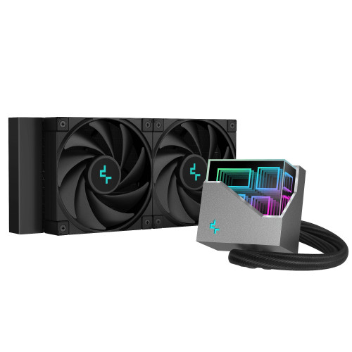 Водно охлаждане DeepCool Water Cooling LT520 - Addressable RGB, Infinity mirror design - LGA1700/AM5
