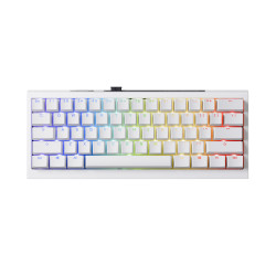 Безжична клавиатура Ducky Professional Gaming Mechanical Keyboard One X Mini Wireless White - Ducky AI Switches [Linear], Bluetooth