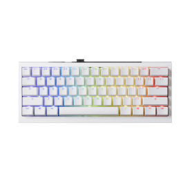 Безжична клавиатура Ducky Professional Gaming Mechanical Keyboard One X Mini Wireless White - Ducky AI Switches [Linear], Bluetooth