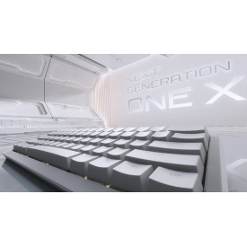 Безжична клавиатура Ducky Professional Gaming Mechanical Keyboard One X Mini Wireless White - Ducky AI Switches [Linear], Bluetooth
