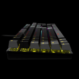 Геймърски комплект Gamdias Gaming COMBO 2-in-1 Keyboard, Mouse - HERMES E5 - Blue Switches, 3600dpi
