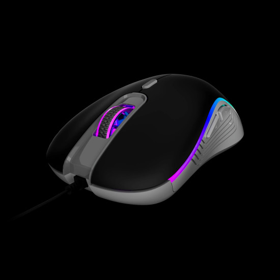 Геймърски комплект Gamdias Gaming COMBO 2-in-1 Keyboard, Mouse - HERMES E5 - Blue Switches, 3600dpi