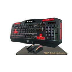 Геймърски комплект Gamdias Gaming COMBO 3-in-1 Keyboard, Mouse, Pad - ARES M2