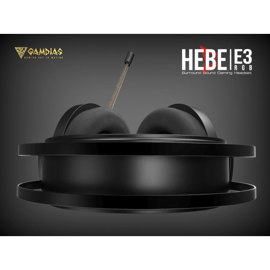Слушалки Gamdias Gaming Heaphones - HEBE E3 RGB - 50mm