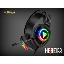 Слушалки Gamdias Gaming Heaphones - HEBE E3 RGB - 50mm