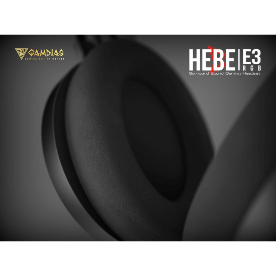 Слушалки Gamdias Gaming Heaphones - HEBE E3 RGB - 50mm
