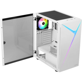 Кутия за компютър Gamdias Case ATX - ARGUS E4 Elite White - RGB, Tempered Glass
