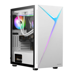Кутия за компютър Gamdias Case ATX - ARGUS E4 Elite White - RGB, Tempered Glass