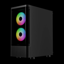 Кутия за компютър Gamdias Case ATX - TALOS E3 CG - 3 x 120 mm A-RGB, Curved Glass