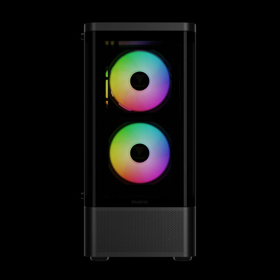 Кутия за компютър Gamdias Case ATX - TALOS E3 CG - 3 x 120 mm A-RGB, Curved Glass