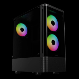 Кутия за компютър Gamdias Case ATX - TALOS E3 CG - 3 x 120 mm A-RGB, Curved Glass