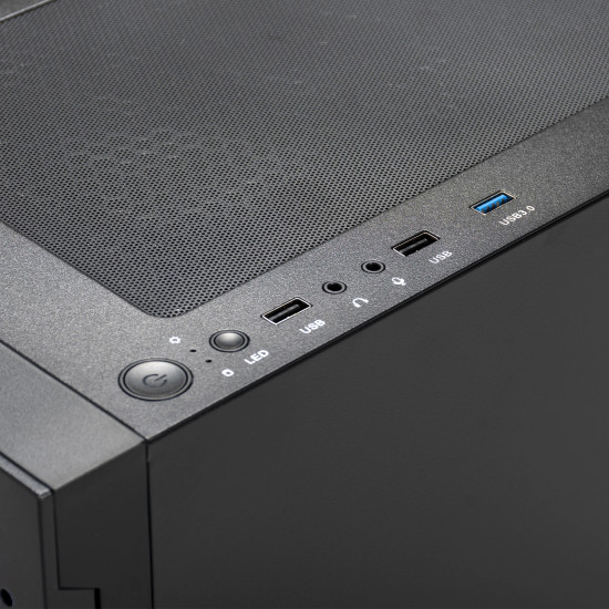 Кутия за компютър Gamdias Case ATX - TALOS E3 MESH - aRGB, Tempered Glass