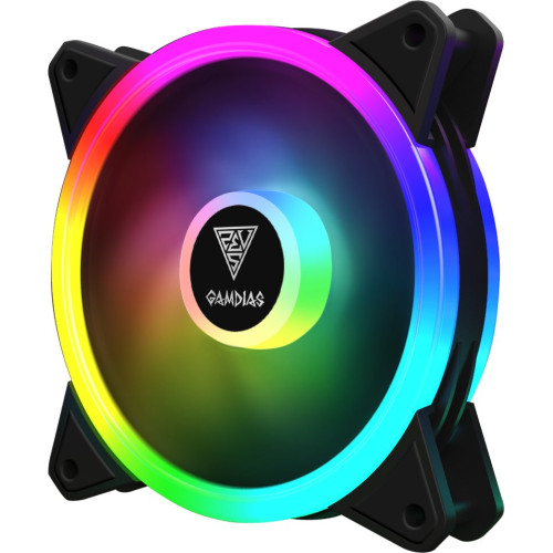 Вентилатор Gamdias Fan 120mm aRGB - AEOLUS M2-1201 - Trio RGB rings