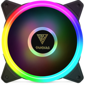 Вентилатор Gamdias Fan 120mm aRGB - AEOLUS M2-1201 - Trio RGB rings
