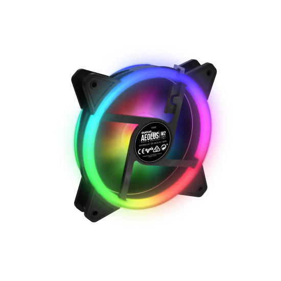 Вентилатор Gamdias Fan 120mm aRGB - AEOLUS M2-1201 - Trio RGB rings