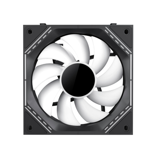 Комплект вентилатори Gamemax Fan Pack 3-in-1 3x120mm - FN12A-S3I Black, Daisy-Chain, Addressable RGB