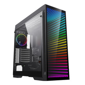 Кутия за компютър Gamemax Case EATX - Abyss TR - Addressable RGB