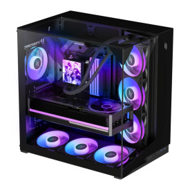 Кутия за компютър Gamemax Case ATX - NEX C56 VC BK