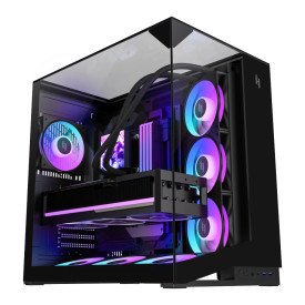 Кутия за компютър Gamemax Case ATX - NEX C56 VC BK