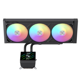 Водно охлаждане Gamemax Water Cooling GLACIER 360 LCD BK - Addressable RGB