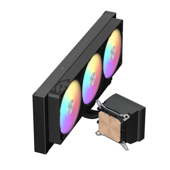 Водно охлаждане Gamemax Water Cooling GLACIER 360 LCD BK - Addressable RGB