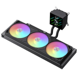 Водно охлаждане Gamemax Water Cooling GLACIER 360 LCD BK - Addressable RGB
