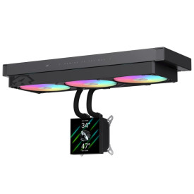 Водно охлаждане Gamemax Water Cooling GLACIER 360 LCD BK - Addressable RGB