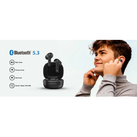 Безжични слушалки Genius HSM-910BT, TWS, Bluetooth 5.3, Black