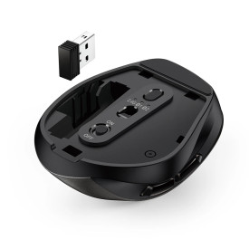 Безжична мишка Genius Wireless Silent Mouse Ergo 9000S - Silent, Bluetooth, 2.4G, Black