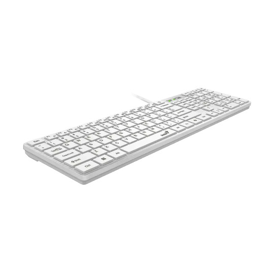 Клавиатура Genius SlimStar 126, Slim, USB, Low Profile, Chocolate Keys, White