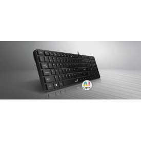 Клавиатура Genius SlimStar 126, Slim, USB, Low Profile, Chocolate Keys, White