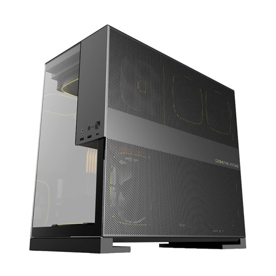 Кутия за компютър Geometric Future Case EATX - Model 5 Black/Grey + 5 x 140mm aRGB Fans