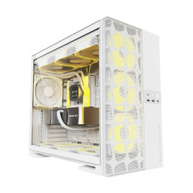 Кутия за компютър Geometric Future Case EATX - Model 5 Vent White - 5 x 140 mm aRGB fans included