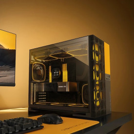 Кутия за компютър Geometric Future Case EATX - Model 5 Vent White - 5 x 140 mm aRGB fans included