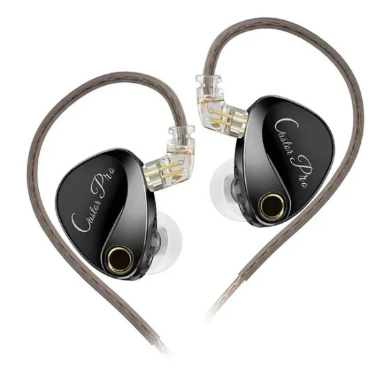 Слушалки KZ Hi-Fi In-Ear-Monitors - Castor Pro Gray No Mic - Bass Up Edition