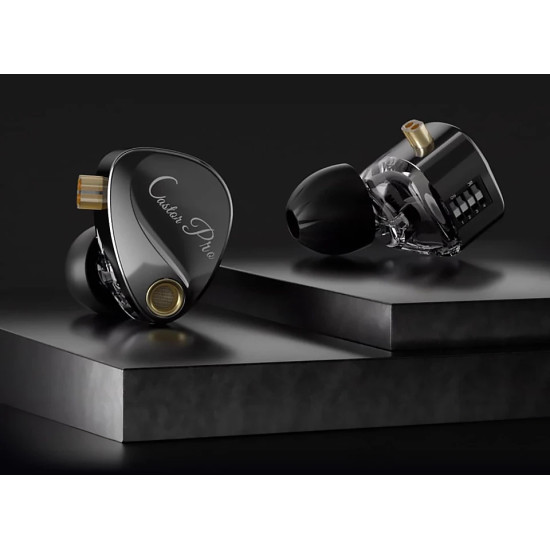 Слушалки KZ Hi-Fi In-Ear-Monitors - Castor Pro Gray No Mic - Bass Up Edition