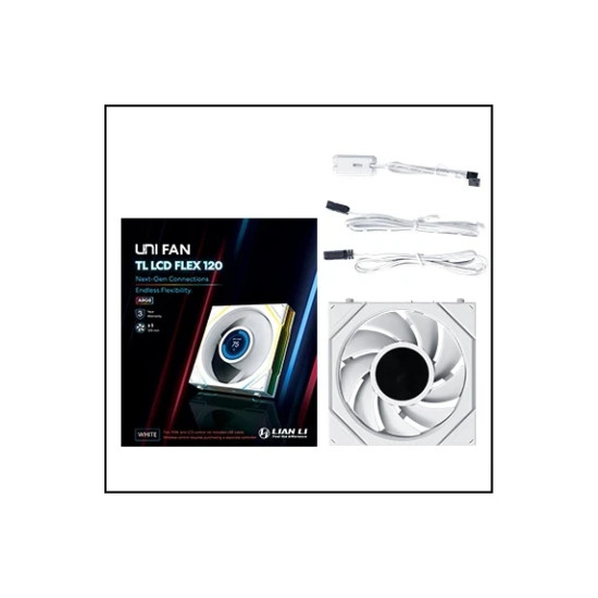 Вентилатор Lian Li Fan 120mm - UNI FAN TL LCD FLEX - White