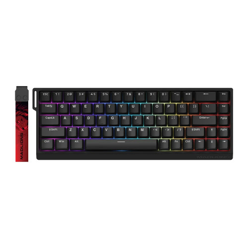 Клавиатура Madlions Professional Gaming Mechanical Keyboard MAD 68 HE Flagship - 8K, Magnetic Amber Pro Switches - Black
