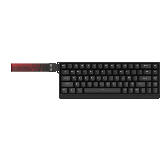 Клавиатура Madlions Professional Gaming Mechanical Keyboard MAD 68 HE Flagship - 8K, Magnetic Amber Pro Switches - Black
