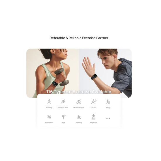 Смарт часовник Maimo Smartwatch - Maimo Watch Flow - Metallic Black - SPO2, HeartRate, GPS