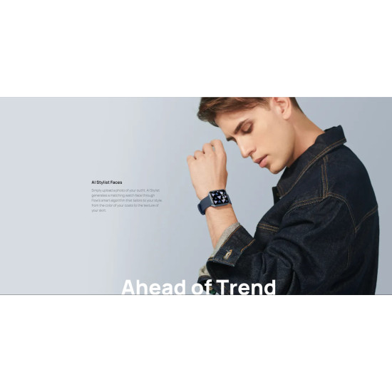 Смарт часовник Maimo Smartwatch - Maimo Watch Flow - Metallic Black - SPO2, HeartRate, GPS