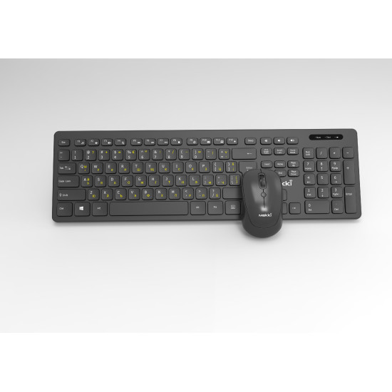 Комплект клавиатура и мишка Makki БДС Combo Keyboard and Mouse Wireless 2.4G BG low-profile chocolate - MAKKI-KB-KMX-C16