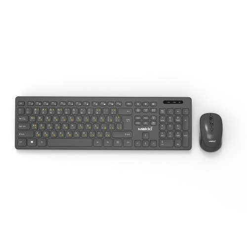 Комплект клавиатура и мишка Makki БДС Combo Keyboard and Mouse Wireless 2.4G BG low-profile chocolate - MAKKI-KB-KMX-C16