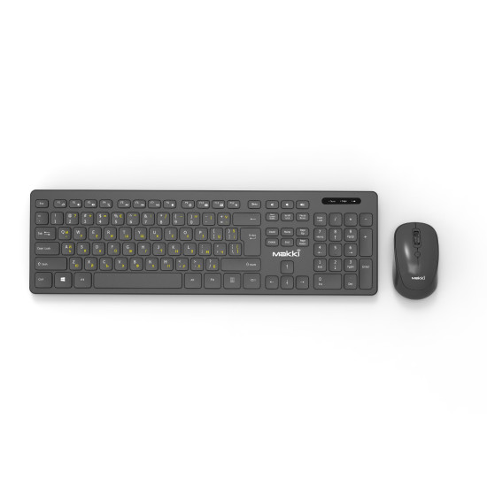 Комплект клавиатура и мишка Makki БДС Combo Keyboard and Mouse Wireless 2.4G BG low-profile chocolate - MAKKI-KB-KMX-C16