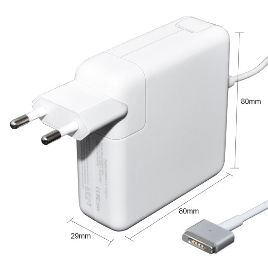 Зарядно за лаптоп Makki за Apple - 20V 4.25A 85W T tip G2 MagSafe2 - MAKKI-NA-AP-35