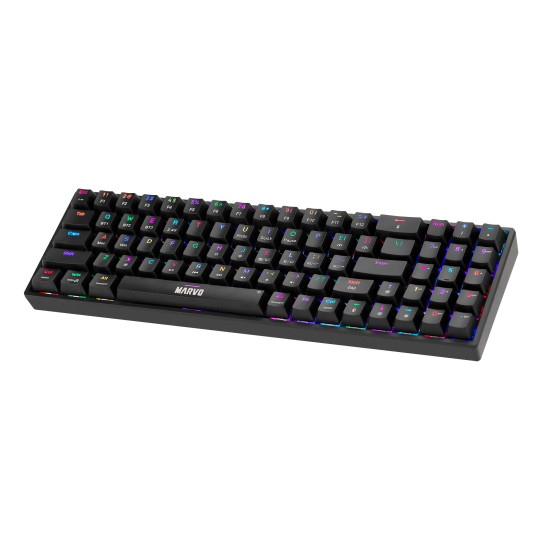 Безжична клавиатура Marvo Wireless Gaming Mechanical keyboard Shogo 78W - KG956W - Bluetooth 5.0, 2.4G
