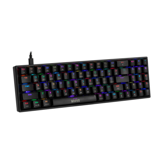 Безжична клавиатура Marvo Wireless Gaming Mechanical keyboard Shogo 78W - KG956W - Bluetooth 5.0, 2.4G
