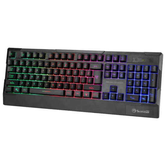 Клавиатура Marvo Gaming Keyboard K606 - Wrist support, 104 keys, Anti-ghosting, Backlight - MARVO-K606